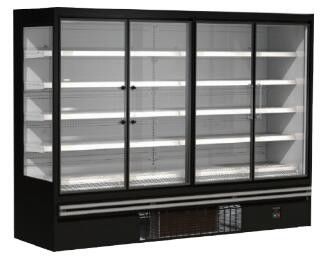 Schließen Sie aufrechte Glastüren des tür-Kühlers 2/3/4 für Supermarkt-Mini-Markt R290 an