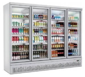 Kommerzieller aufrechter Gefrierschrank-Glastür 110V/60Hz 220-240V verstopfen in der Art UF2 für Eiscreme