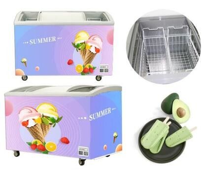 Eiscreme-Tiefkühltruhe mit Schiebetür 250L 314L 400L