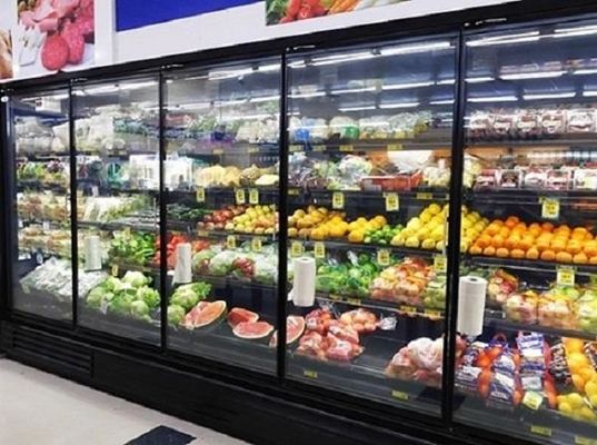 4/5/6 Tür-Handelsglastür-Gefrierschrank-Glastür-kühlere Supermarkt-obere Grenze