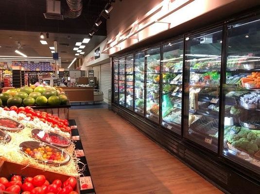 4/5/6 Tür-Handelsglastür-Gefrierschrank-Glastür-kühlere Supermarkt-obere Grenze