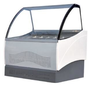 Verkaufsmöbel Luft abgekühltes R404a R290 der MC16 Eiscreme-Gelato