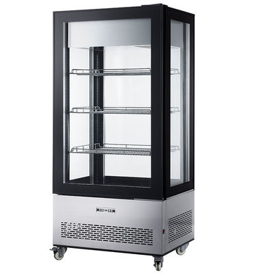 Seitenglasgefrierschrank-Schaukasten-Eiscreme-Anzeige der anzeigen-vier mit der Kapazität 400L