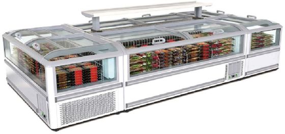 Statisches Abkühlen des Spitzenversions-Glastür-Kasten-Gefrierschranks 600L 700L 1000L