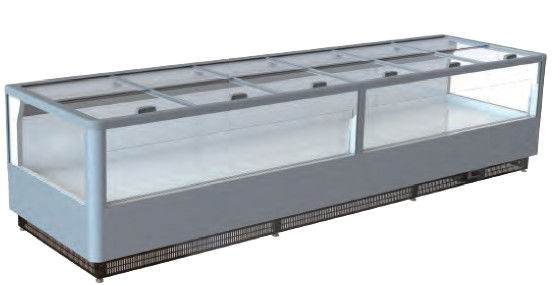Fernart offener Inselgefrierschrank des Insel-Gefrierschrank-Kasten-Anzeigen-Gefrierschrank-gleitendes Glas-Deckels