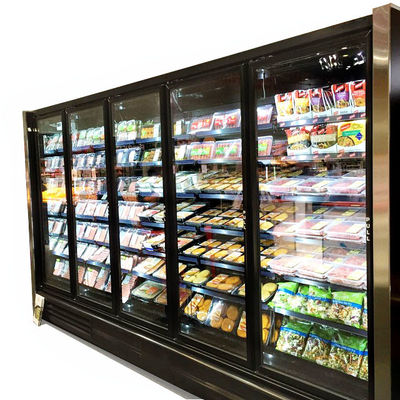 Supermarkt-aufrechte Glastür-Gefrierschrank-Glastür-Kühlvorrichtungs-selbstständiges 3/4/5/6 Türen