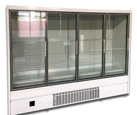 Aufrechte Glastür Multideck-Kühlvorrichtung mit 4 Türen verstopfen in der Art UC-4D