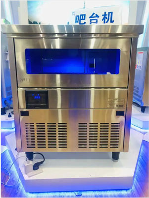 Kommerzielles quadratisches Restaurant-Hotel des Eis-Würfel-Hersteller-50kg mit importiertem Kompressor
