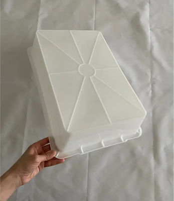 Verdicktes weißes Kunststoff-Gummi-Becken Schildkrötenbecken-Kiste Kunststoff-Quadrat Umsatz Waschbecken