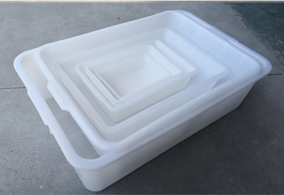 Plastik rechteckige weiße Supermärkte Küche Eisbecher Nahrungsmittel Quadrat Becken Grill Lagerbox