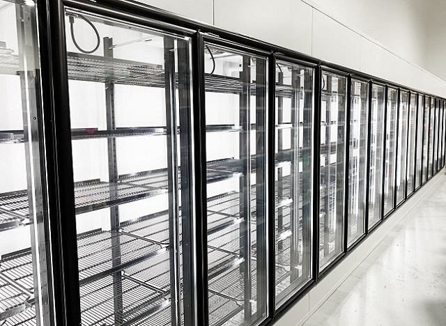 Mittlerer Temperatur-Gefrierschrank-Glastür für Weg in der Kühlvorrichtungs-Bier-Höhle kühlte Anzeigen-Kühlraum