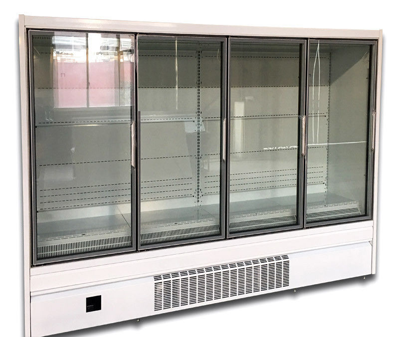 Aufrechte Glastür Multideck-Kühlvorrichtung mit 4 Türen verstopfen in der Art UC-4D