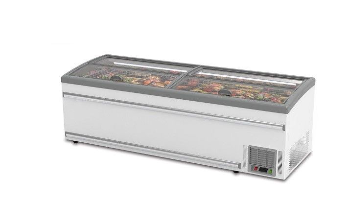 800L 1100L Glasinsel-Gefrierschrank-Glasschiebetüren des tür-Kasten-Gefrierschrank-R290 R404A
