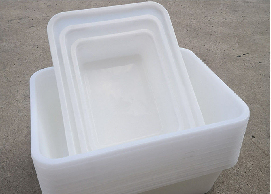 Plastik rechteckige weiße Supermärkte Küche Eisbecher Nahrungsmittel Quadrat Becken Grill Lagerbox
