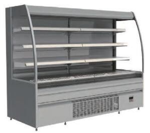 Halb vertikales gekühltes Kuchen-Einkommen des Kuchen-Einkommens 375L Multidecks