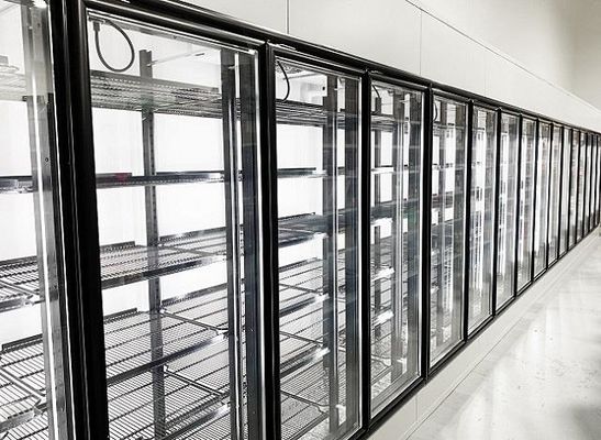 Mittlerer Temperatur-Gefrierschrank-Glastür für Weg in der Kühlvorrichtungs-Bier-Höhle kühlte Anzeigen-Kühlraum