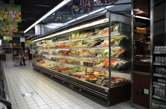 Schwarze klare anodisierte Umbau-Glastür für Open vordere Kühlmöbel